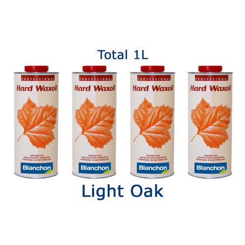 Blanchon HARD WAXOIL (hardwax) 1 ltr (four 0.25 ltr cans) LIGHT OAK 04121144 (BL)